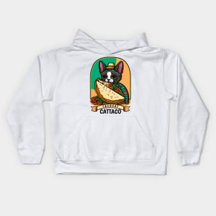 Tacocat Cattaco Cinco De Mayo Funny Cat Lover Mexican Fiesta Kids Hoodie